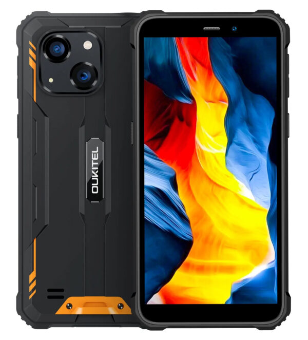 OUKITEL smartphone G2, 6", 4/64GB, 6300mAh, IP68/IP69K, πορτοκαλί