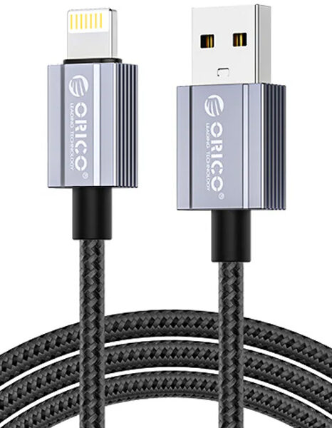 ORICO καλώδιο Lightning σε USB GQA12, 2.4A, 480Mbps, 1m, μαύρο
