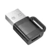 HOCO UA31D OTG αντάπτορας USB-A (αρσενικό) σε Type-C (θηλυκό), 3A, μαύρο