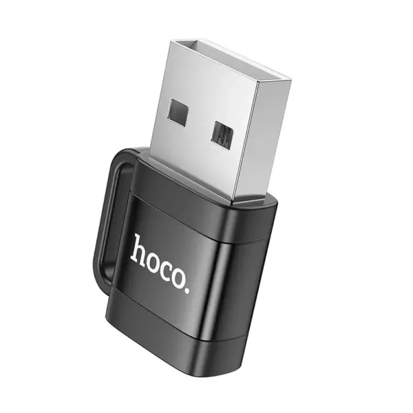 HOCO UA31D OTG αντάπτορας USB-A (αρσενικό) σε Type-C (θηλυκό), 3A, μαύρο