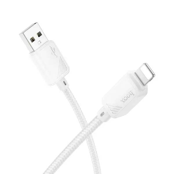 HOCO X113 καλώδιο USB-A σε Lightning, 2,4A, 1μ, λευκό
