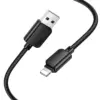 HOCO X113 καλώδιο USB-A σε Lightning, 2,4A, 1μ, μαύρο