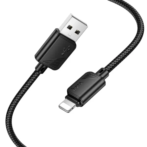 HOCO X113 καλώδιο USB-A σε Lightning, 2,4A, 1μ, μαύρο