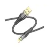 Hoco U121 καλώδιο USB-A σε Lightning 2,4A, 1,2μ, μαύρο