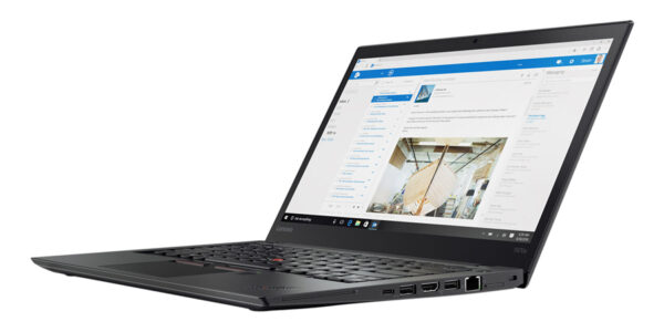 LENOVO Laptop ThinkPad T470s, Refurbished Grade A, i5-7300U, 8/256GB NVME, 14", Cam, UHD Graphics 620, FreeDOS