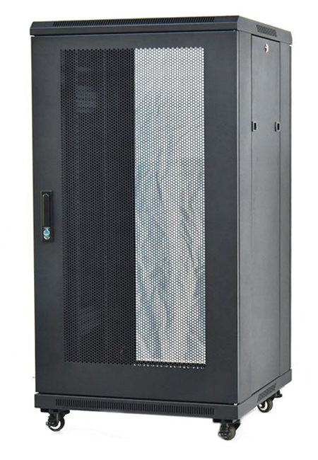 POWERTECH επιδαπέδια καμπίνα rack 19" NETW-0002, 600 x 800 x 1166mm, 22U