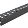 POWERTECH cable management NETW-0028 για rack 19"/1U, μεταλλικό, μαύρο