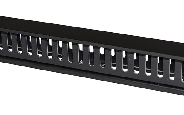 POWERTECH cable management NETW-0029 για rack 19"/1U, πλαστικό, μαύρο