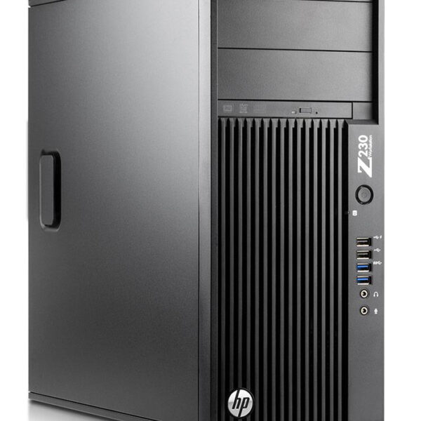 HP WorkStation Z230 MT, Refurbished Grade A Repainted, i5-4590, 16/256GB SSD, DVD-RW, K600, FreeDOS