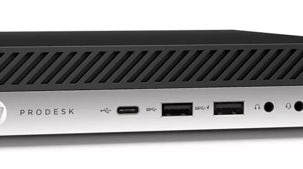 HP PC ProDesk 600 G5 Micro, Refurbished Grade A Repainted, i3-9100T, 8/256GB M.2, FreeDOS