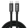 POWERTECH καλώδιο USB-C PTR-0165, USB4, 240W, 40Gbps, 8K/60Hz, 1m, μαύρο