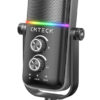 CMTECK επιτραπέζιο μικρόφωνο XM600, omnidirectional/καρδιοειδές, USB, RGB LED, μαύρο