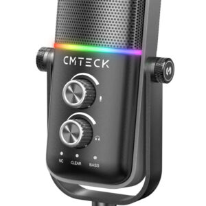 POWERTECH μικρόφωνο CAB-J034 με ενσωματωμένο clip-on, 3.5mm, 1.5m, μαύρο