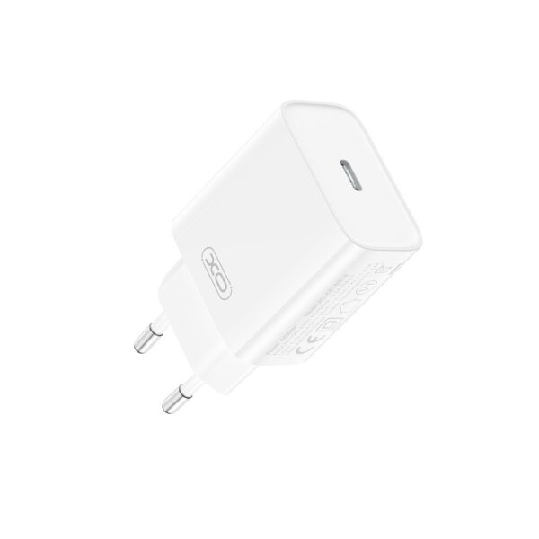 XO CE15 φορτιστής ταξιδίου 1x USB-C, PD 20W, λευκό