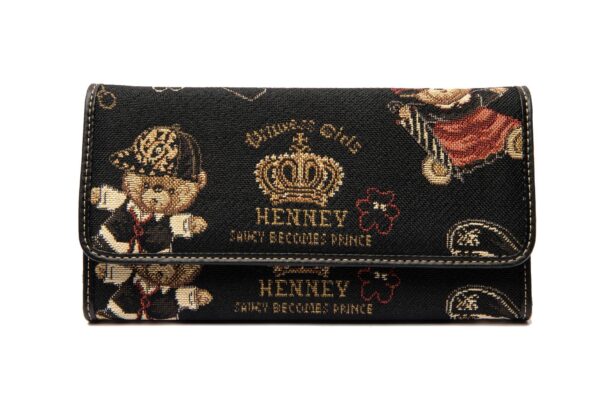 Πορτοφόλι Μεγάλο Με Κουμπί Crown Bear Henney Bear