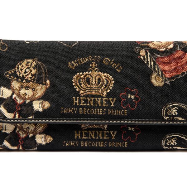Πορτοφόλι Μεγάλο Με Κουμπί Crown Bear Henney Bear