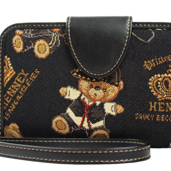 Πορτοφόλι Μεσαίο Με Κουμπί Crown Bear Henney Bear
