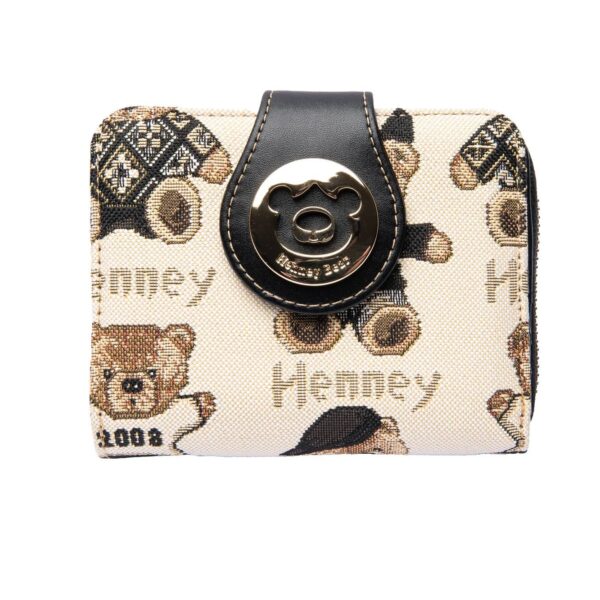 Πορτοφόλι Μικρό Με Κουμπί Password Henney Bear