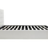 Κρεβάτι Roi pakoworld 160x200 PU λευκό ματ + αποθηκευτικό χώρο