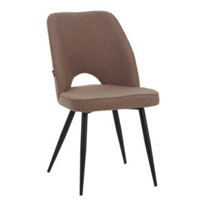 Καρέκλα Larus pakoworld φυσικό ξύλo rubberwood ανθρακί-λευκό 50x49x90εκ.