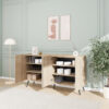 Μπουφές Kudro pakoworld σε oak απόχρωση 180x43x100εκ