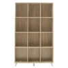 Βιβλιοθήκη FIRENZE pakoworld χρώμα sonoma 107x28,6x178εκ