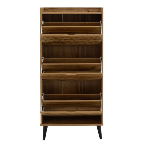 Παπουτσοθήκη Thelma pakoworld 12 ζεύγων sonoma 60x23.8x131.6εκ
