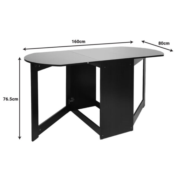 Τραπέζι Nadine pakoworld πολυμορφικό-επεκτεινόμενο wenge 160x80x76.5εκ