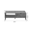 Τραπέζι σαλονιού Thelma pakoworld sonoma μελαμίνης 120x60x41.6εκ