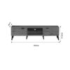 Έπιπλο τηλεόρασης Thelma pakoworld sonoma μελαμίνης 150x40x41.6εκ