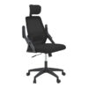 Καρέκλα γραφείου Peja pakoworld mesh ύφασμα μαύρο 58x60x107-117εκ