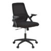 Καρέκλα γραφείου Reji pakoworld mesh ύφασμα μαύρο 58x60x89-99εκ
