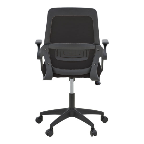 Καρέκλα γραφείου Reji pakoworld mesh ύφασμα μαύρο 58x60x89-99εκ