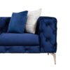 Καναπές 3θέσιος PWF-0579 pakoworld τύπου Chesterfield ύφασμα μπλε 237x90x73εκ