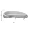 Καναπές 3θέσιος PWF-0574 pakoworld δεξιά γωνία μπεζ 255x120x85εκ