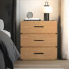 Κομοδίνο Sonlen pakoworld mdf σε oak απόχρωση 60x40x66εκ