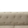 Kαναπές διθέσιος Incredible pakoworld τύπου Chesterfield βελούδο μπεζ 160x84x67εκ