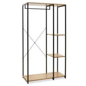 Καρέκλα Larus pakoworld φυσικό ξύλo rubberwood ανθρακί-λευκό 50x49x90εκ.