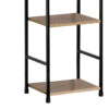Βιβλιοθήκη Azuel pakoworld φυσικό-μαύρο μέταλλο 29x23.5x144εκ