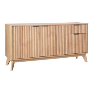 Μπουφές Doha pakoworld σε ανθρακί απόχρωση 180x45x80.5εκ