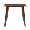 Τραπέζι Benson pakoworld MDF σε καρυδί απόχρωση 80x80x75εκ