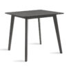 Τραπέζι Benson pakoworld MDF σε rustic grey απόχρωση 80x80x75εκ