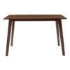 Τραπέζι Benson pakoworld MDF σε καρυδί απόχρωση 120x75x75εκ