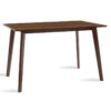Τραπέζι Benson pakoworld MDF σε καρυδί απόχρωση 120x75x75εκ