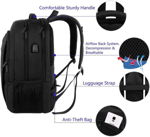 Σακίδιο πλάτης 33L Laptop 17,3” Matein 1007 μαύρο