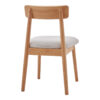 Καρέκλα Tullo pakoworld rubberwood σε φυσική απόχρωση 46x45x78εκ