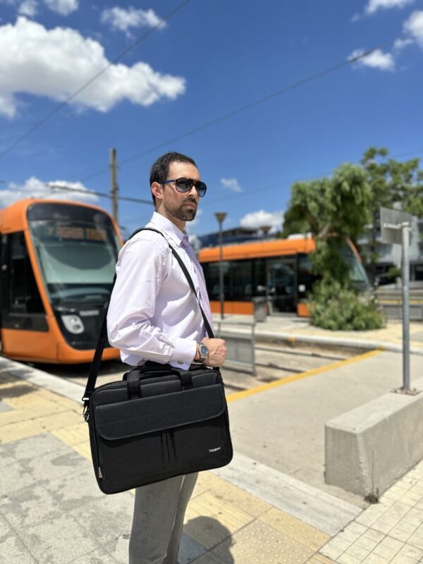 Υφασμάτινος Χαρτοφύλακας Taygeer 17'' laptop 21L 1073 μαύρο