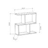 Βοηθητικό τραπέζι Homemania pakoworld γκρι antique 60x20x60εκ