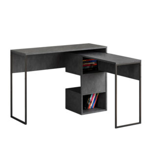 Ντουλάπι-στήλη Aurelius pakoworld ανθρακί-μόκα 29.5x29.5x183.6εκ