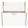 Ραφιέρα Crane pakoworld φυσικό-λευκό mdf 57x34x55εκ